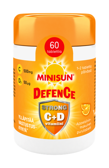 Minisun Defence Strong C+D vitamiini 60 tabl