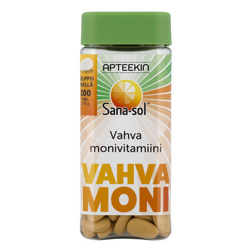 Apteekin Sana-sol Vahva monivitamiini 200 tablettia