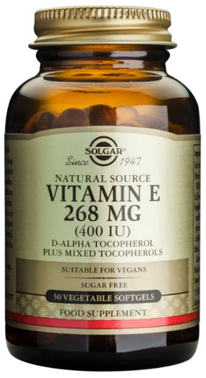 Solgar E-vitamiini 268 mg Mixed Vegetarian 50 softgels