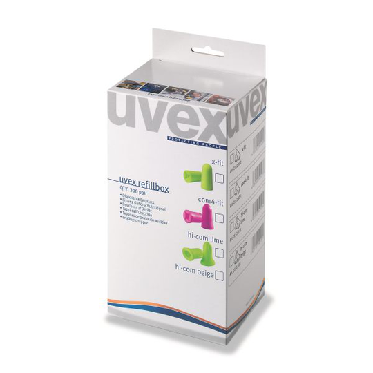 uvex x-fit Korvatulpat täyttöpakkaus, 300 paria