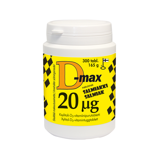D-Max 20 Mikrog Salmiakki 300 tabl