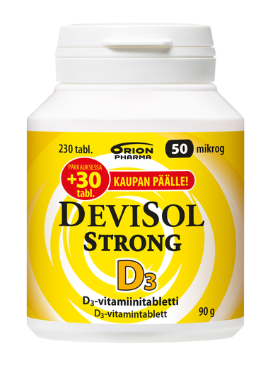 Devisol Strong 50 mikrog 230 kpl imeskelytabletti