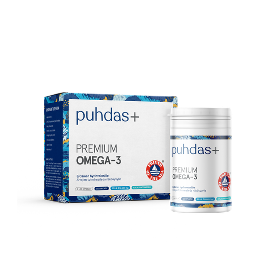 Puhdas+ Premium Omega-3 180 kaps