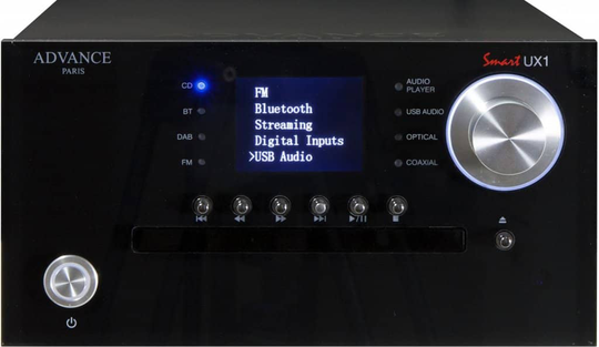 Advance Acoustics UX-1 verkkosoitin + CD-soitin + esivahvistin, musta
