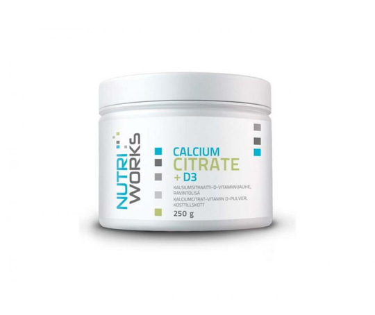 Nutri Works Calcium Citrate + D3, 250 g