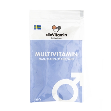 dinVitamin Multivitamiini Mies 60-pakkaus 60-pMultiMan Vastaa: N/A
