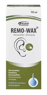 Remo-Wax korvasuihke 10 ml + korvapumppu *