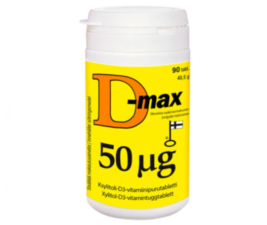 D-max 50µg, Mansikka-Vadelma