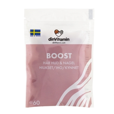 dinVitamin Hiukset Iho Kynnet BOOST 60-pakkaus 60-pHarHudNagel Vastaa: N/A