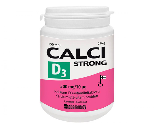 Calci Strong + D3-vitamiini, 150 tabl.
