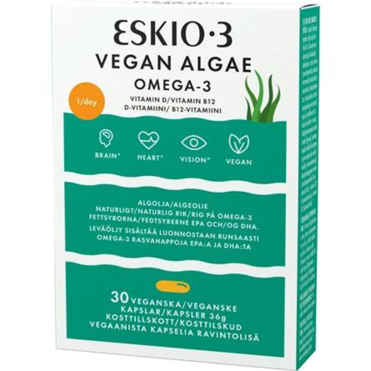 Eskio-3 Vegan Omega-3 Algae 30 kaps