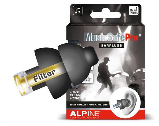 Alpine MusicSafe Pro korvatulpat, musta - Alpine Hearing Protection