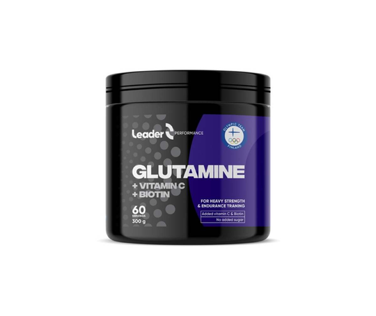 Leader Performance Glutamin + Vitamin C + Biotin, 300 g