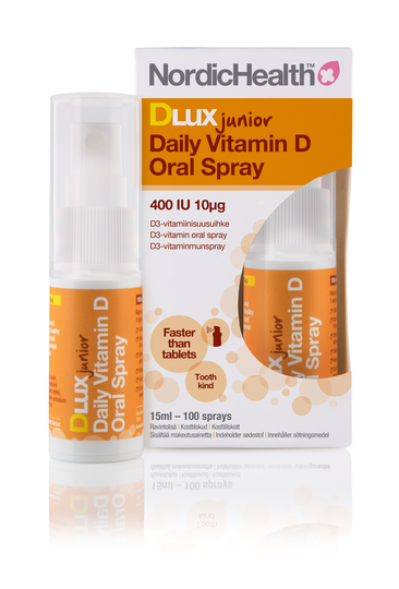 Nordic Health DLux Junior D3 10 mikrog 15 ml -suusuihke
