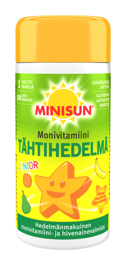 Minisun Tähtihedelmä Monivitamiini 100 tabl Junior