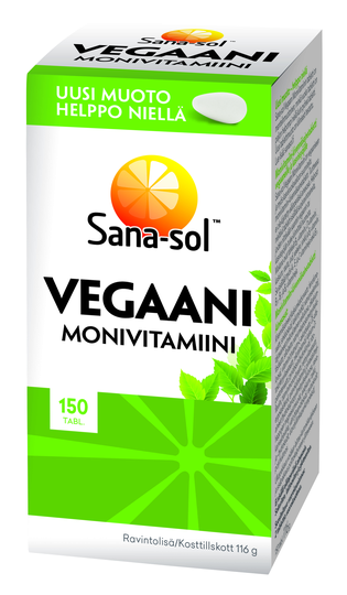 Sana-Sol vegaani monivitamiini 150 tabl