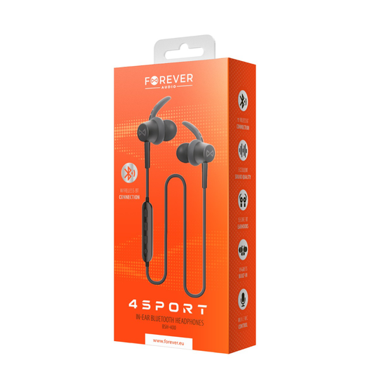 Forever BSH-400 Langattomat Bluetooth Kuulokkeet - Musta