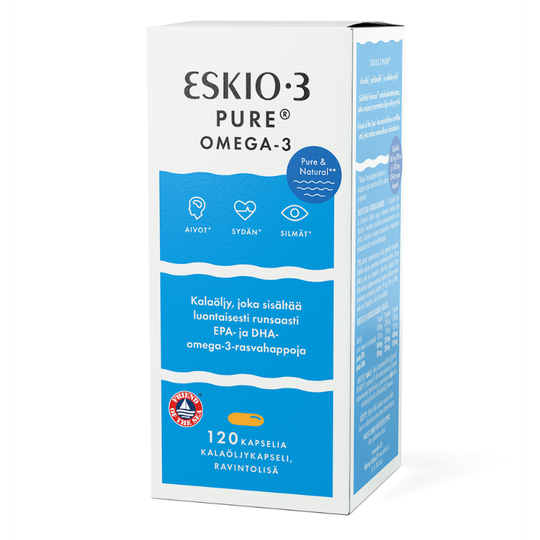 Eskio-3 Pure Omega-3 kalaöljykapseli 120 kaps